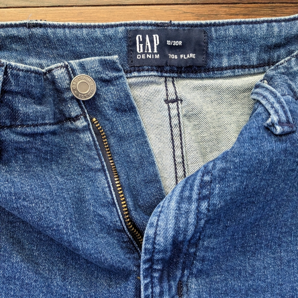Gap Factory High Rise '70s Flare Jeans - Picture 3 of 11